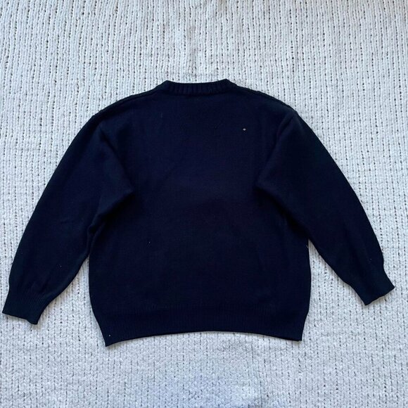 Men's Pelo Classic 90's Black Vintage Sweater - Size Medium - Picture 3 of 3